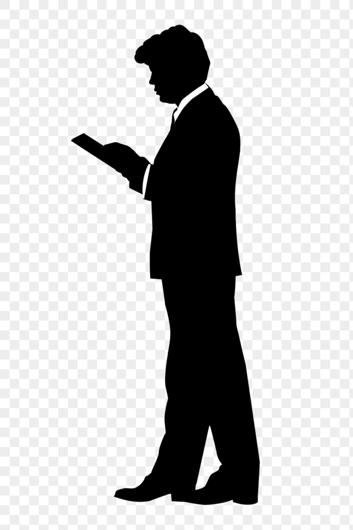 Free: Businessman using tablet png silhouette | Free PNG - rawpixel ...