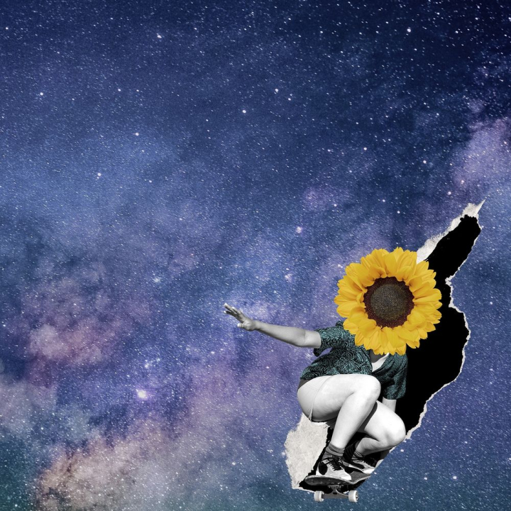 Free: Aesthetic galaxy background, skater girl | Free Photo Illustration -  rawpixel 