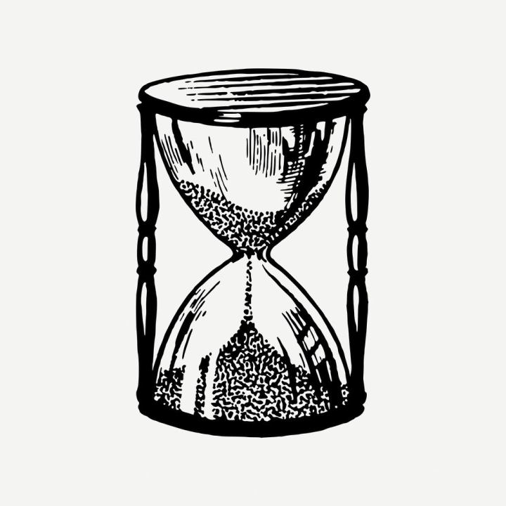 vintage,public domain,art,vintage illustrations,free,black and white,time,drawing,clock,hourglass,ink,graphic,rawpixel