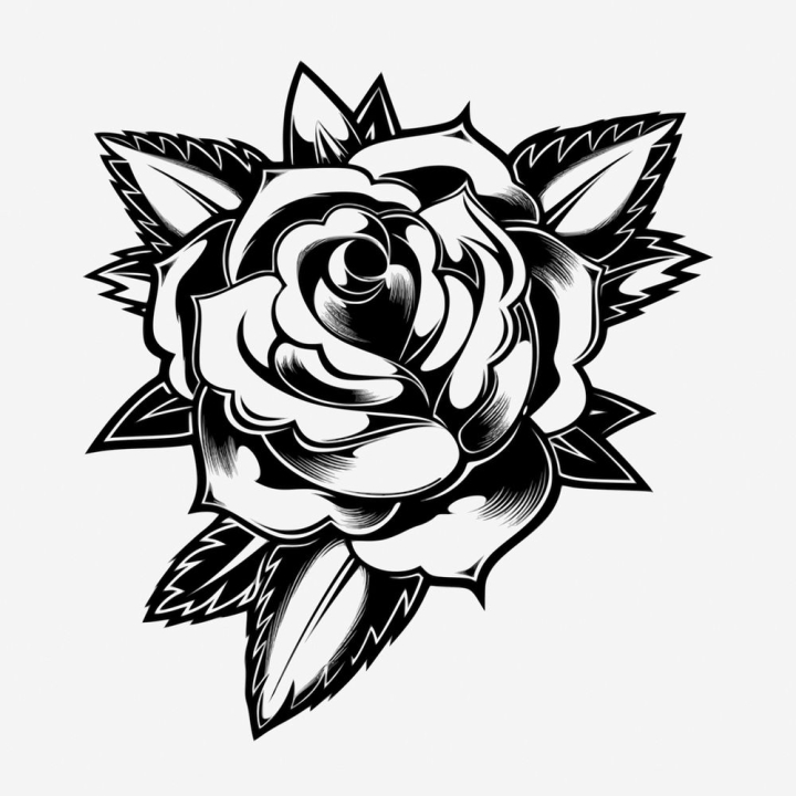 flowers,vintage,public domain,rose,black,illustration,pencil,black and white,drawing,tattoo,ink,design,rawpixel