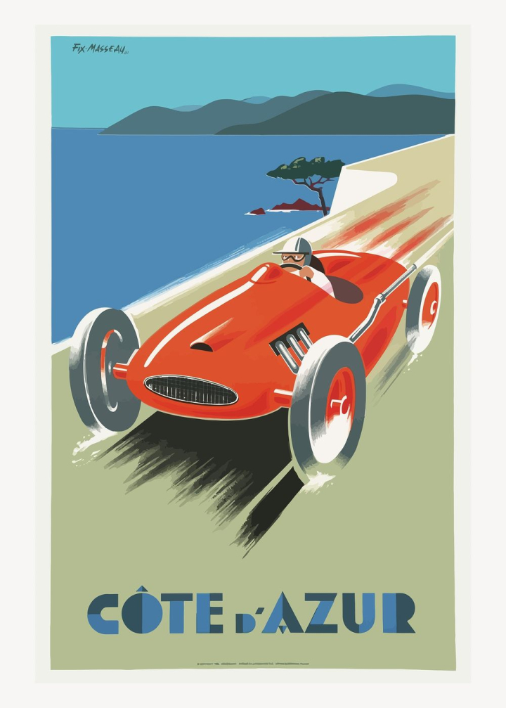 background,vintage,public domain,blue,green,illustrations,poster,red,water,free,car,colour,rawpixel