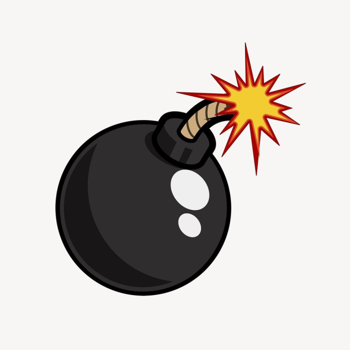 Free: Bomb cartoon clipart, explosive illustration | Free Vector ...