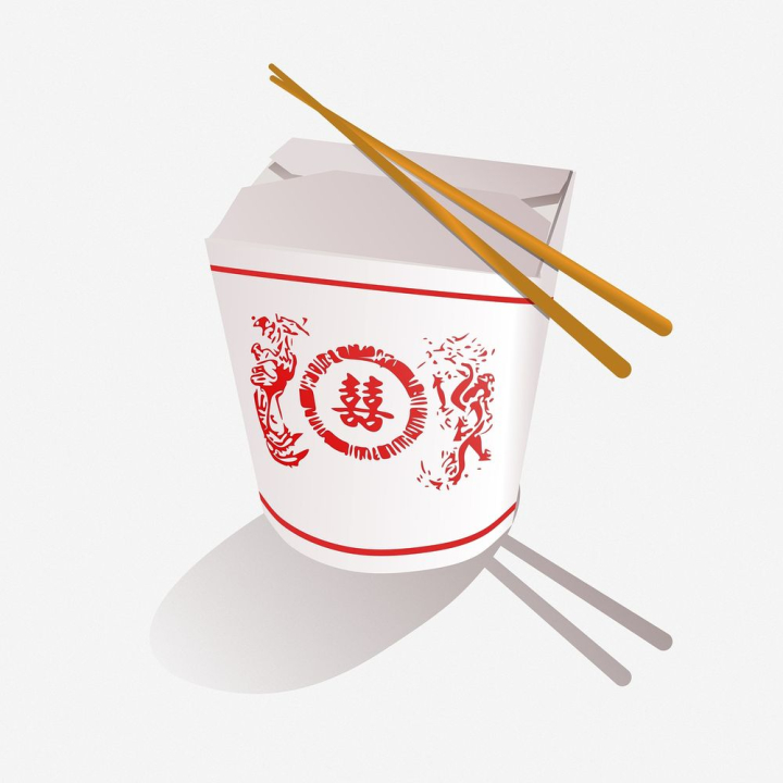 public domain,illustrations,red,food,white,free,delivery,menu,box,chinese,colour,graphic,rawpixel