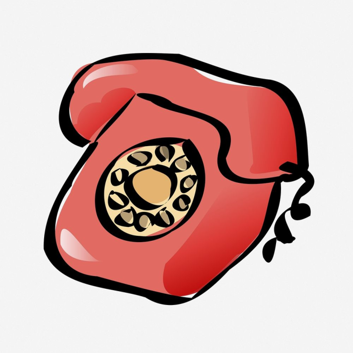 phone,vintage,public domain,illustrations,retro,cute,red,free,doodle,communication,colour,drawing,rawpixel