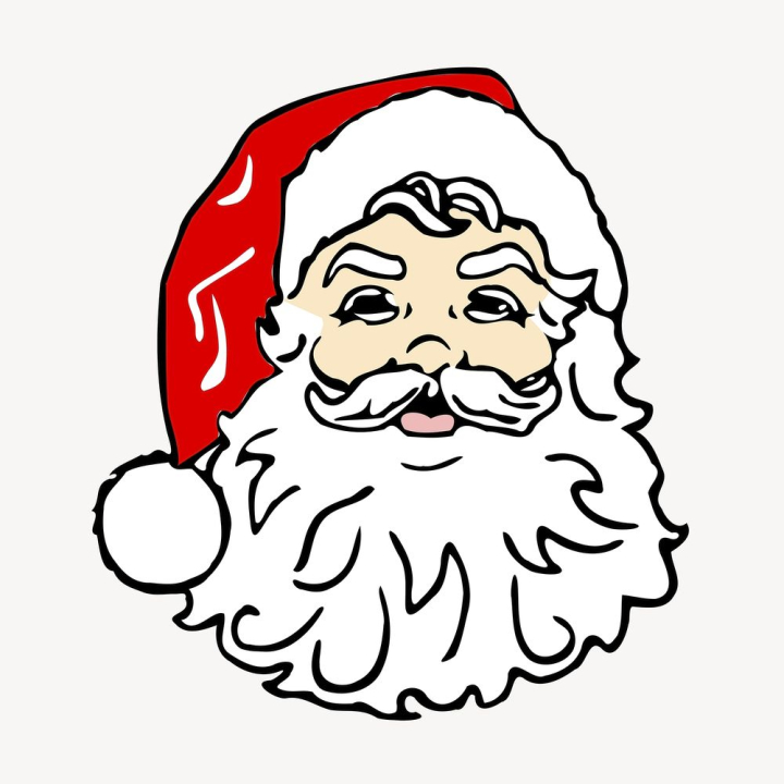 father christmas drawing for kids - Clip Art Library