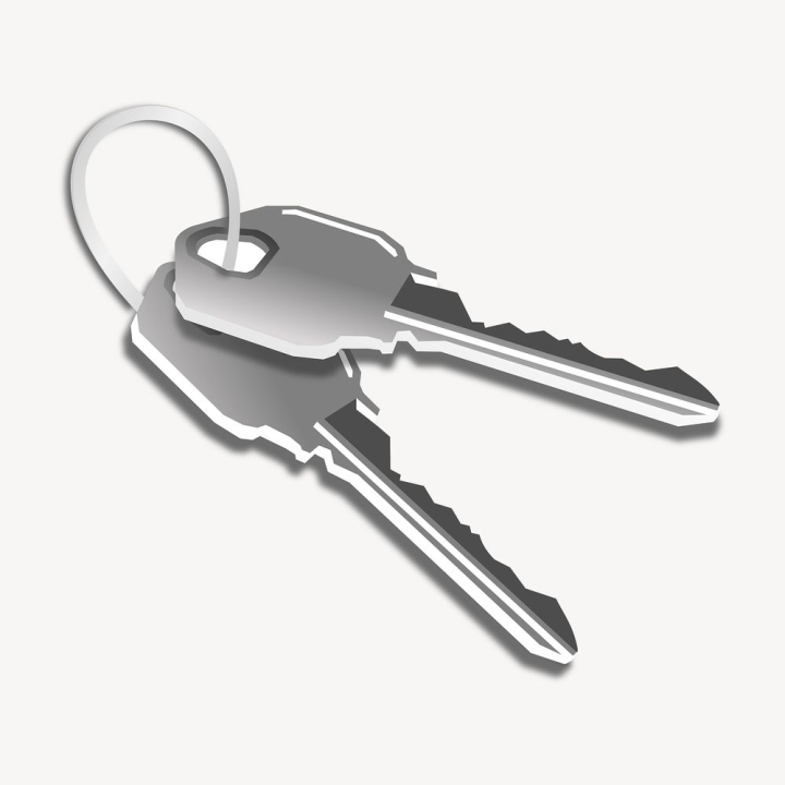sticker,public domain,illustrations,home,free,keys,colour,graphic,grey,design,security,safety,rawpixel