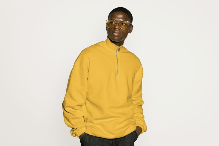 background,black,people,fashion,photo,glasses,yellow,african american,people photos,design,model,clothing,rawpixel