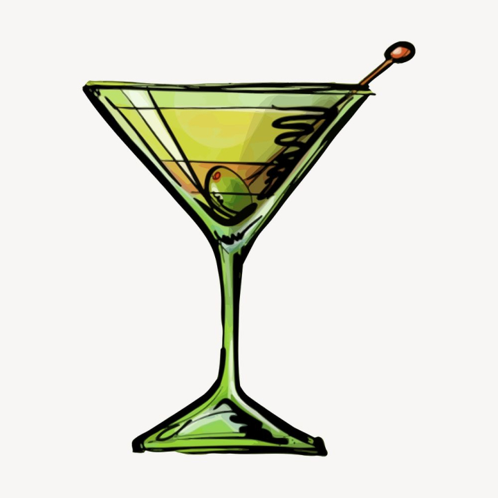 Free: Martini cocktail clipart, alcoholic beverage | Free Photo ...