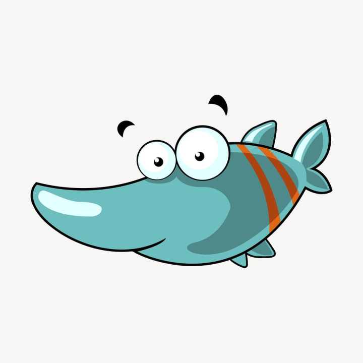 Free: Cartoon fish clipart, sea animal | Free Photo - rawpixel 