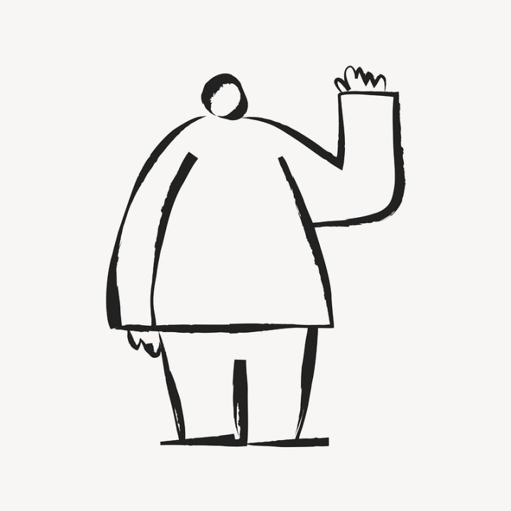 aesthetic,icon,person,black,illustration,line art,cute,collage element,doodle,black and white,man,drawing,rawpixel