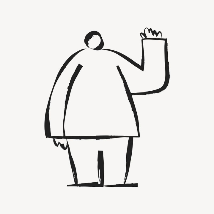 aesthetic,icon,person,black,illustration,line art,cute,collage element,vector,doodle,black and white,man,rawpixel