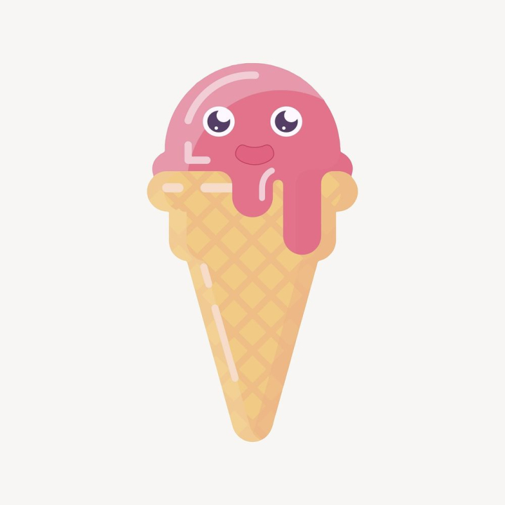 Free: Strawberry ice-cream clipart, dessert illustration. | Free Photo -  rawpixel 