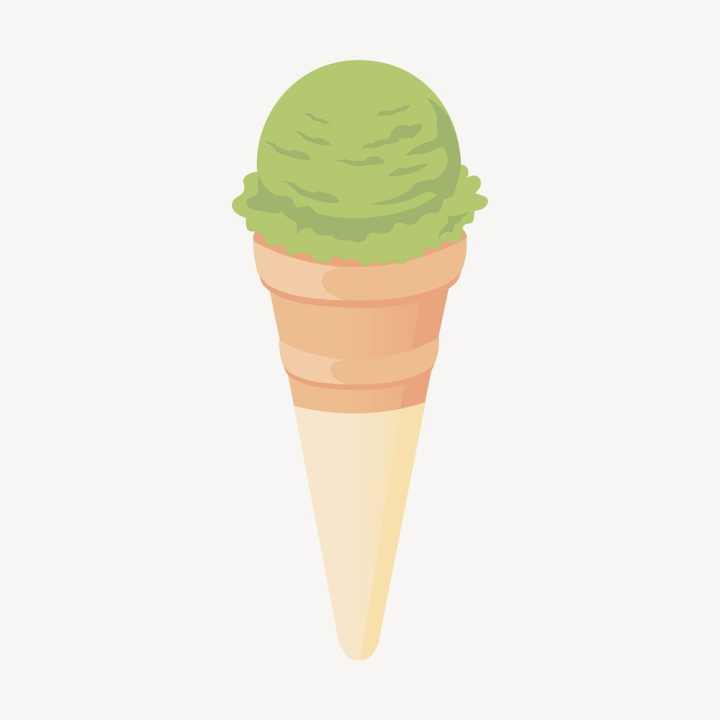 sticker,public domain,green,illustrations,food,free,ice cream,colour,graphic,design,dessert,sweet,rawpixel