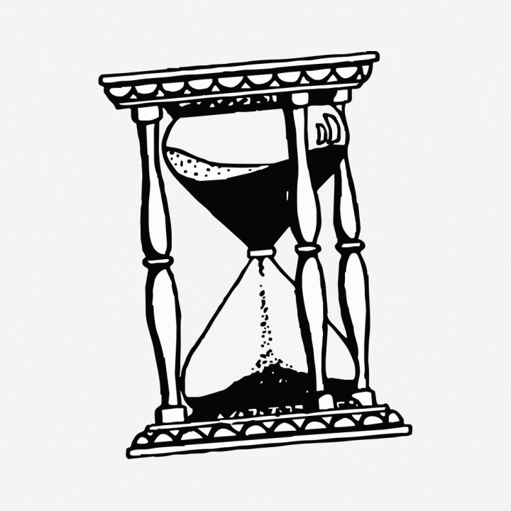 vintage,public domain,illustrations,free,black and white,time,drawing,sand,hourglass,graphic,design,hand drawn,rawpixel