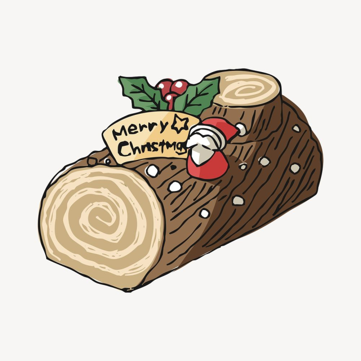 christmas,sticker,public domain,celebration,illustrations,cute,pencil,food,cake,free,brown,colour,rawpixel