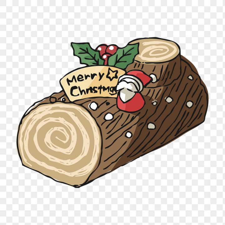 brown,rawpixel,christmas,png,sticker,public domain,celebration,illustrations,cute,pencil,food,cake,free
