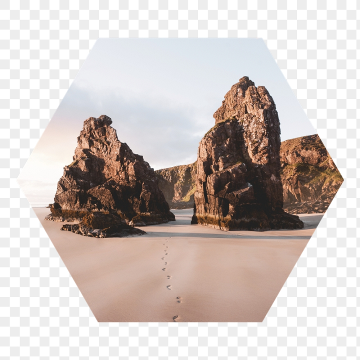 landscape,rawpixel,png,sticker,public domain,shape,nature,mountain,sky,beach,collage element,photo,free