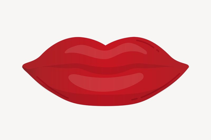 Mouth with red sexy lips. Mouth with red lips sensual sexy expression sketch.  vector illustration. | CanStock