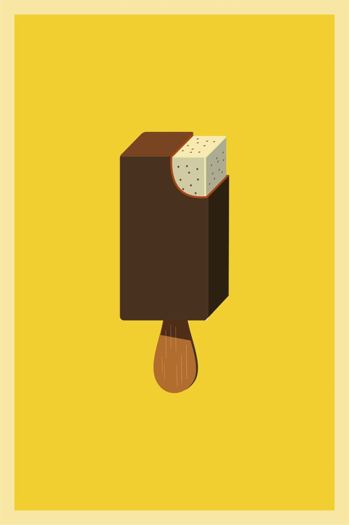 sticker,public domain,illustrations,white,chocolate,food,vector,free,ice cream,brown,colour,graphic,rawpixel