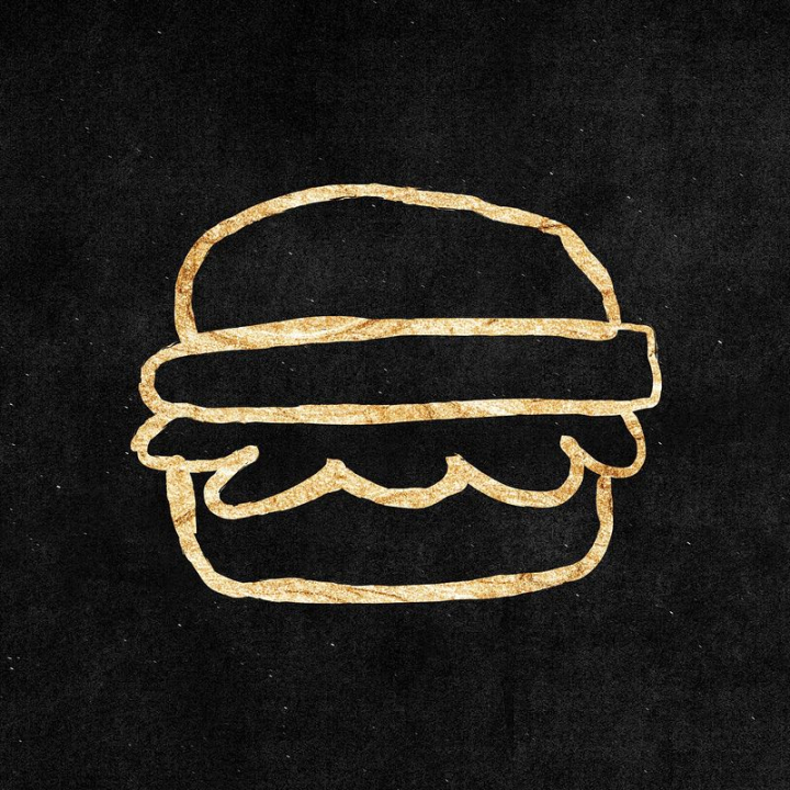 Doodle hamburger sticker clipart transparent vector illustration
