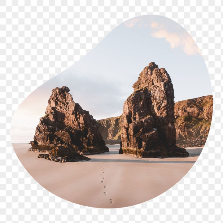 landscape,rawpixel,png,sticker,public domain,blob,abstract,shape,nature,mountain,sky,beach,photo