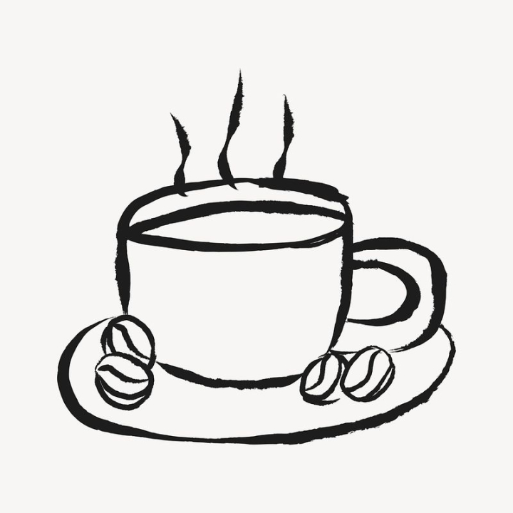 Coffee Line Drawing A Bag Of Coffee Beans, Coffee Drawing, Bag Drawing,  Beans Drawing PNG Transparent Clipart Image and PSD File for Free Download