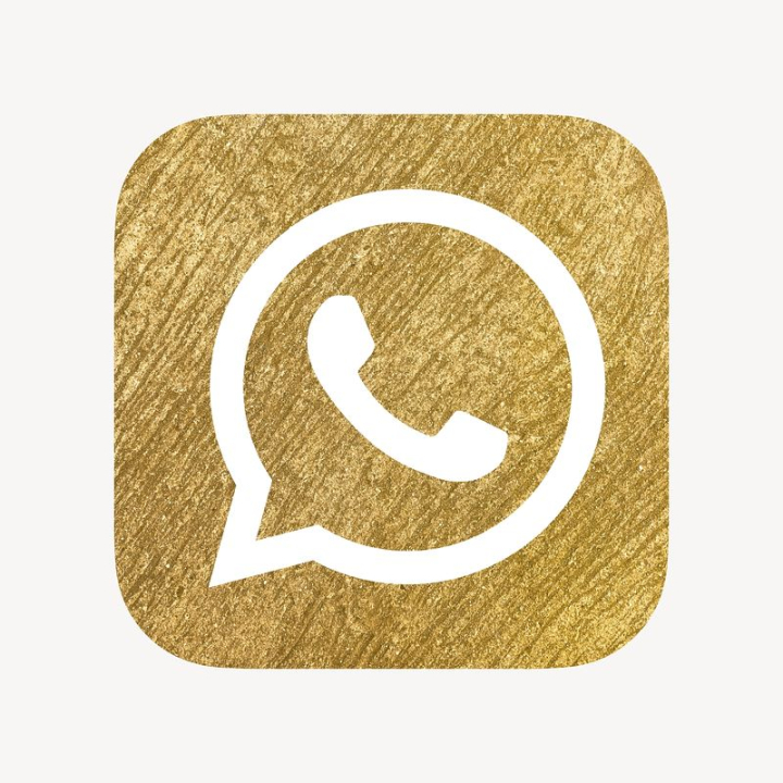 texture,sticker,logo,golden,icon,whatsapp,social media icon,white,collage element,social media,yellow,badge,rawpixel