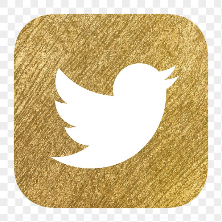 social media,rawpixel,texture,png,sticker,logo,golden,icon,post,social media icon,bird,white,collage element