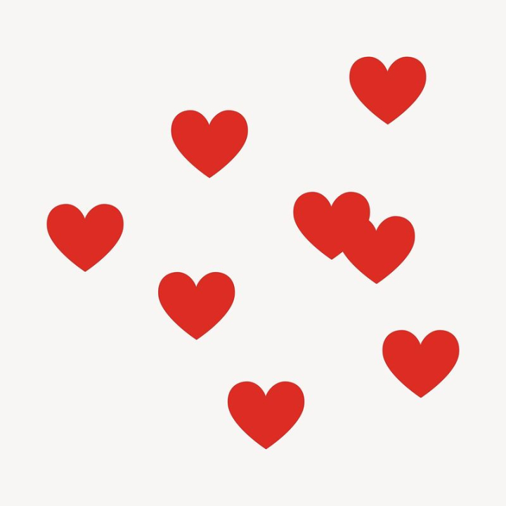 sticker,heart,shape,illustration,cute,red,collage element,geometric,like,colour,valentine's,love,rawpixel