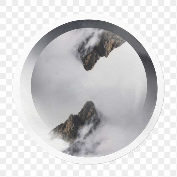 color,rawpixel,cloud,png,sticker,nature,smoke,polaroid frame,circle,mountain,photo,fog,weather
