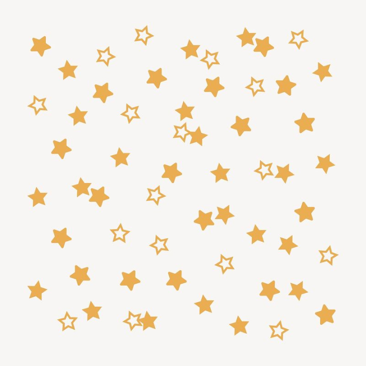 sticker,star,shape,illustration,space,cute,orange,collage element,vector,yellow,geometric,pastel,rawpixel