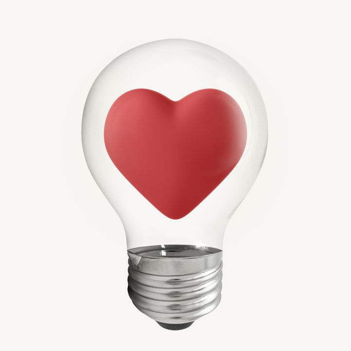 sticker,heart,icon,shape,social media icon,illustration,red,like,light bulb,colour,valentine's,love,rawpixel