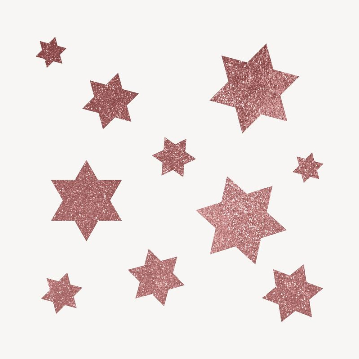 Pink Stars Aesthetic Sticker