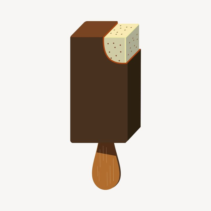 sticker,public domain,illustrations,white,chocolate,food,vector,free,ice cream,brown,colour,graphic,rawpixel