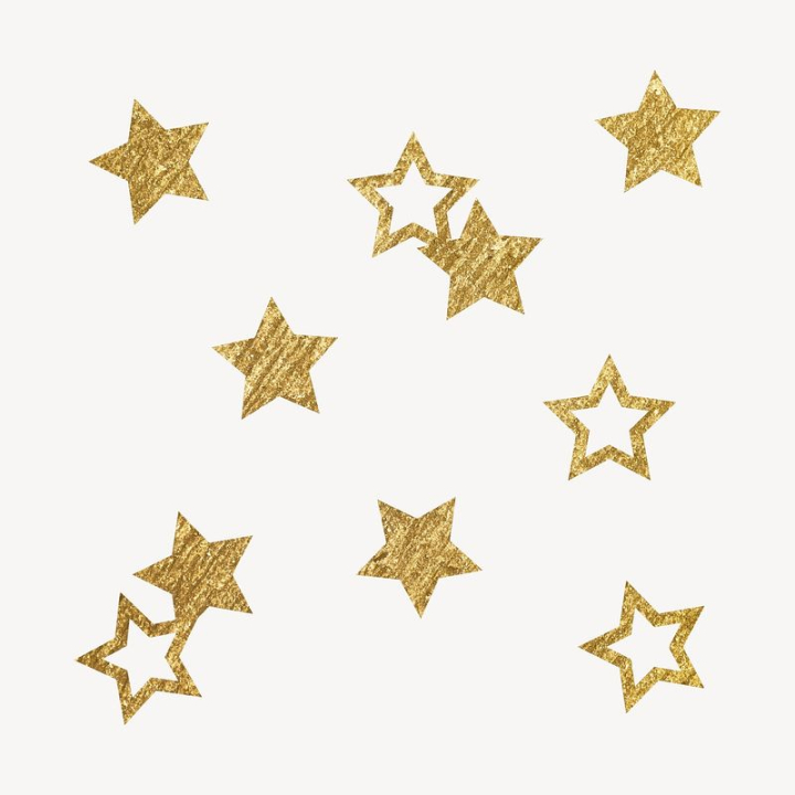 gold stars clipart