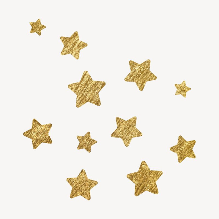Gold Stars Sticker for Sale by aesthilo