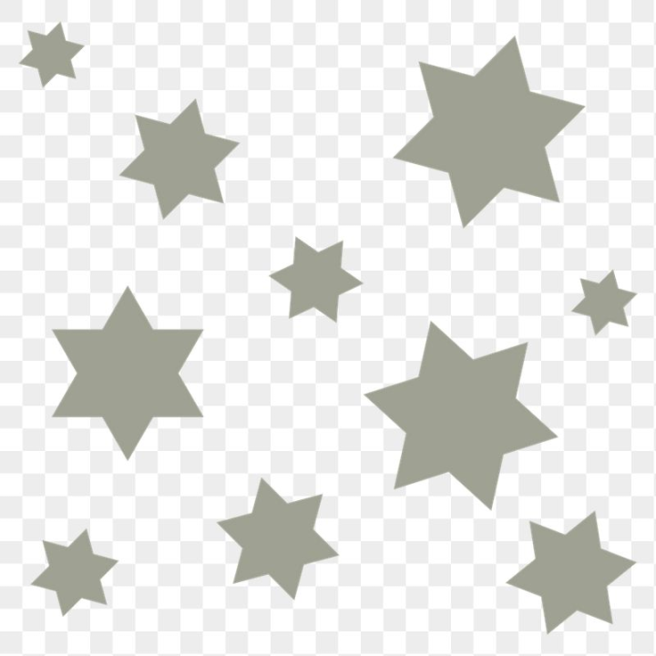 Free: Green stars png sticker, cute