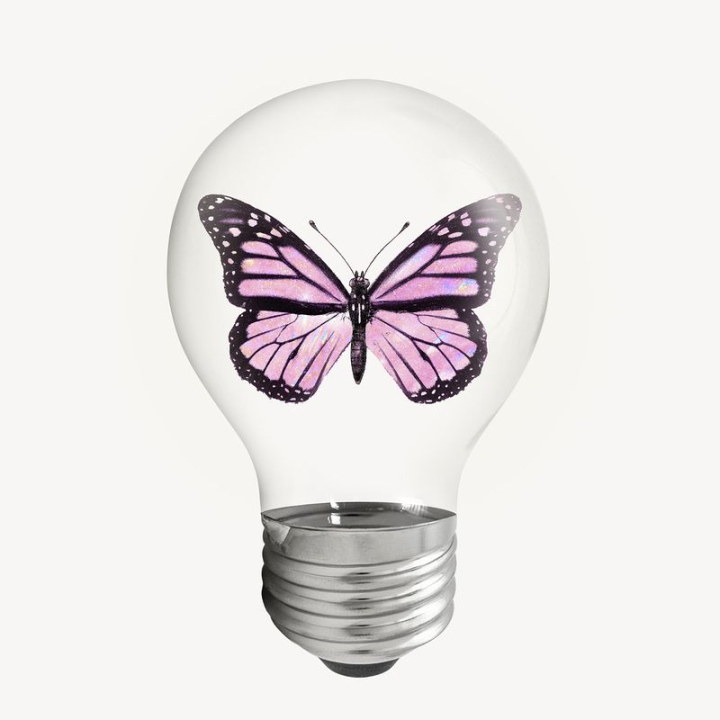 Butterfly Pink Aesthetic Sticker