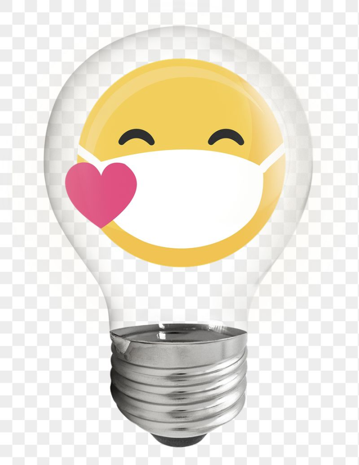 love,rawpixel,png,sticker,face mask,heart,pink,shape,illustration,white,yellow,light bulb,colour