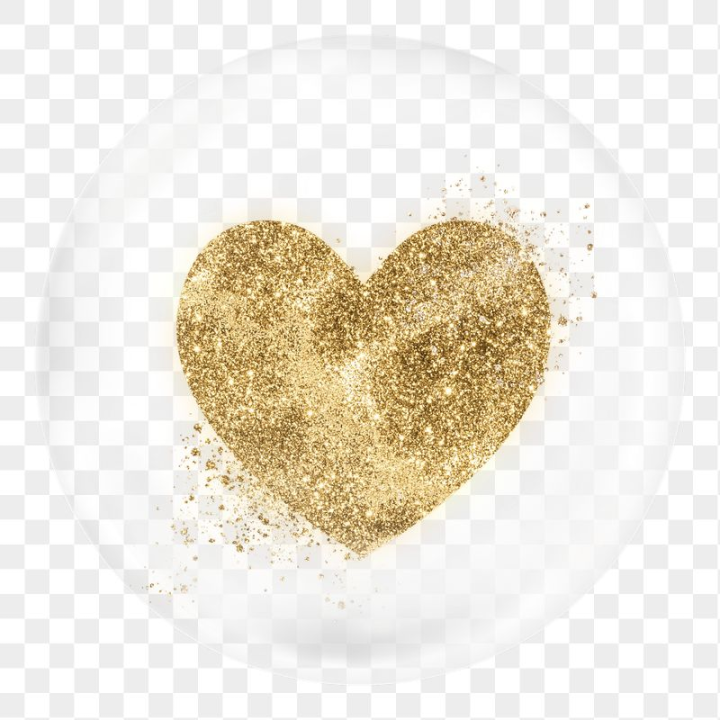 glitter,rawpixel,aesthetic,png,sticker,heart,golden,icon,collage,shape,sticker png,in bubble,circle