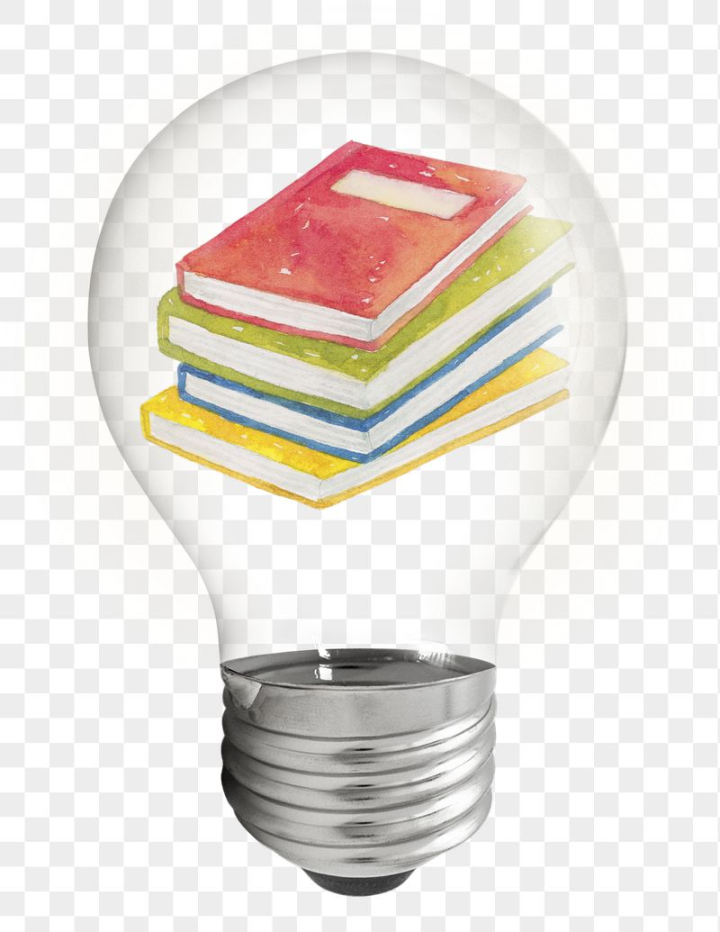 light bulb,rawpixel,png,sticker,book,blue,shape,green,notebook,illustration,red,yellow,study