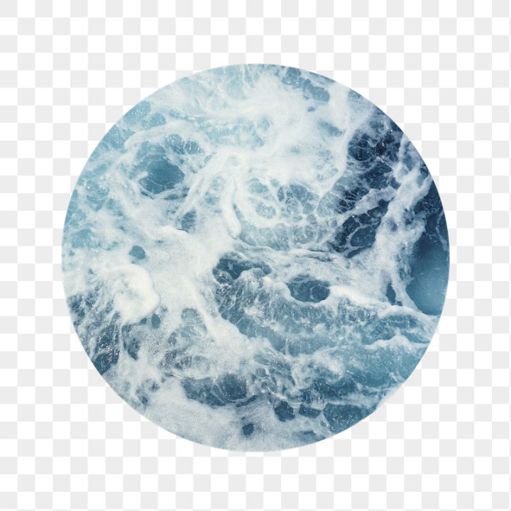 water,rawpixel,png,sticker,png element,blue,nature,ocean,wave,circle,white,collage element,sea