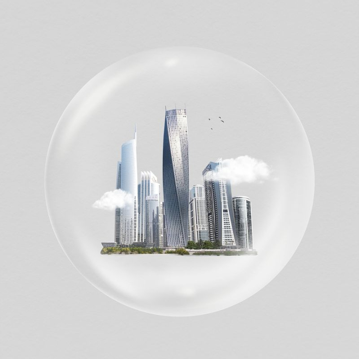 cloud,sticker,collage,in bubble,circle,business,city,badge,building,colour,cityscape,graphic,rawpixel