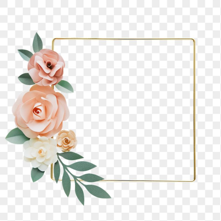 Free: Flower gold frame png sticker, | Free PNG - rawpixel - nohat.cc