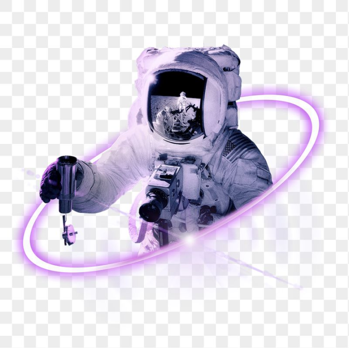 astronaut,rawpixel,png,sticker,journal sticker,pink,collage,sticker png,purple,galaxy,neon,person,technology