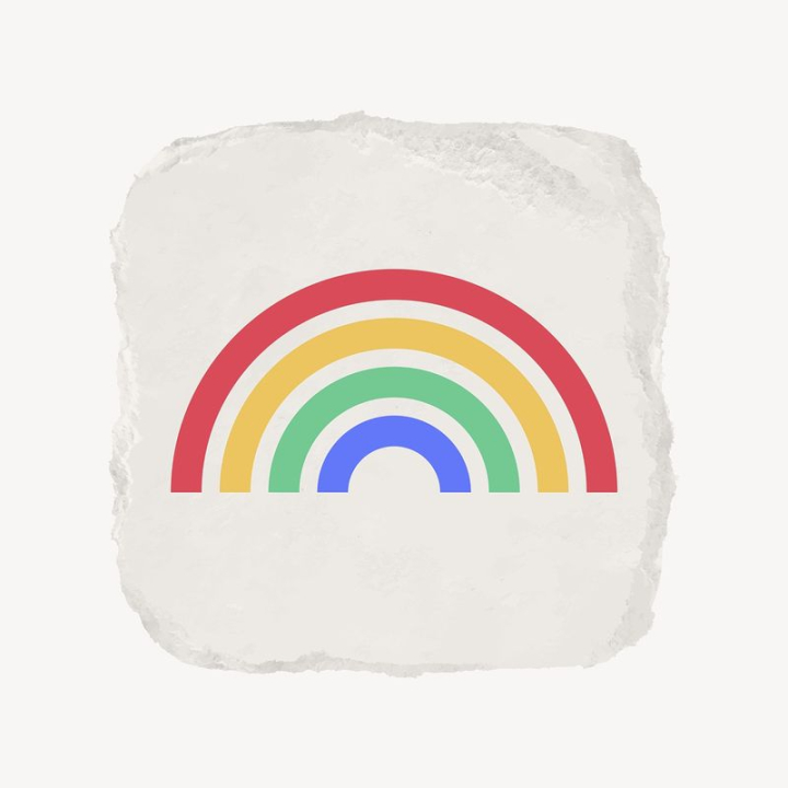 torn paper,texture,paper,paper texture,ripped paper,icon,rainbow,paper craft,white,collage element,vector,badge,rawpixel