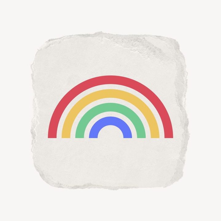 torn paper,texture,paper,paper texture,sticker,ripped paper,icon,rainbow,paper craft,white,collage element,badge,rawpixel