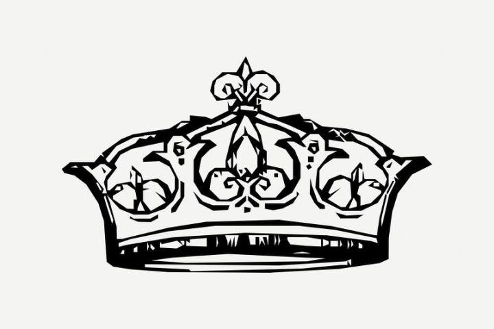vintage,public domain,black,illustrations,crown,collage element,free,black and white,drawing,graphic,design,sketch,rawpixel