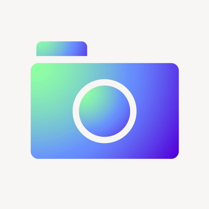 aesthetic,sticker,gradient,blue,icon,purple,green,camera,collage element,photo,colour,graphic,rawpixel