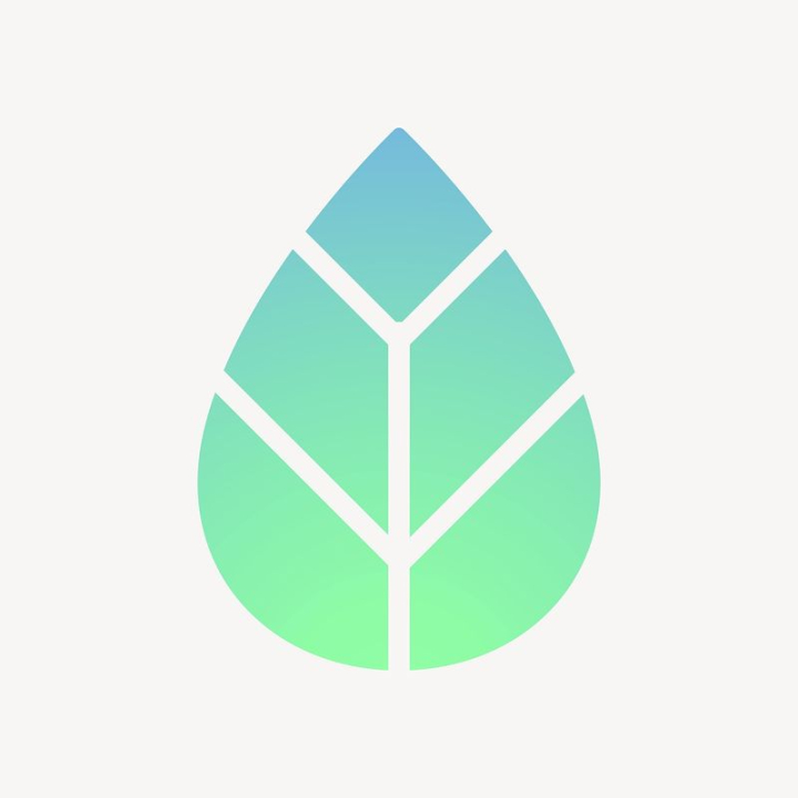 aesthetic,sticker,gradient,leaf,nature,green,floral,collage element,colour,natural,graphic,design,rawpixel